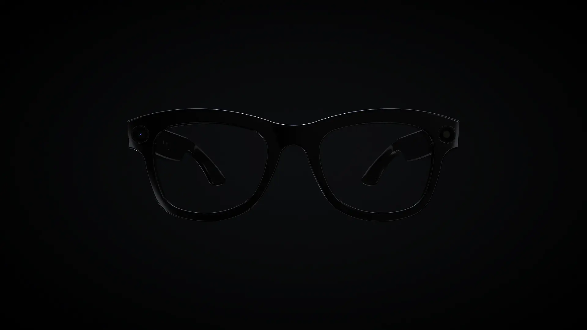 black glasses frame